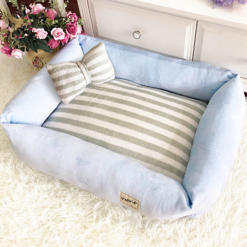 ZD# - Washable Velvet Pet Nest with Removable Cover