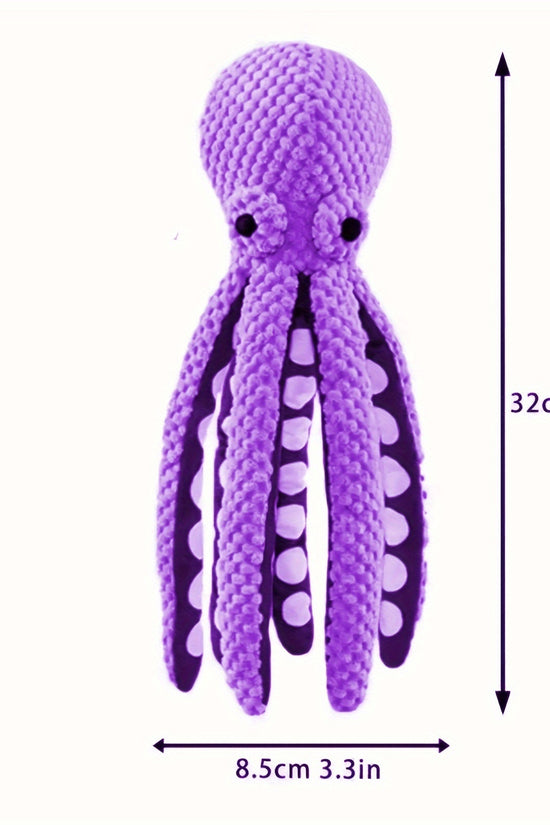 Octopus Squeaky Plush Toy