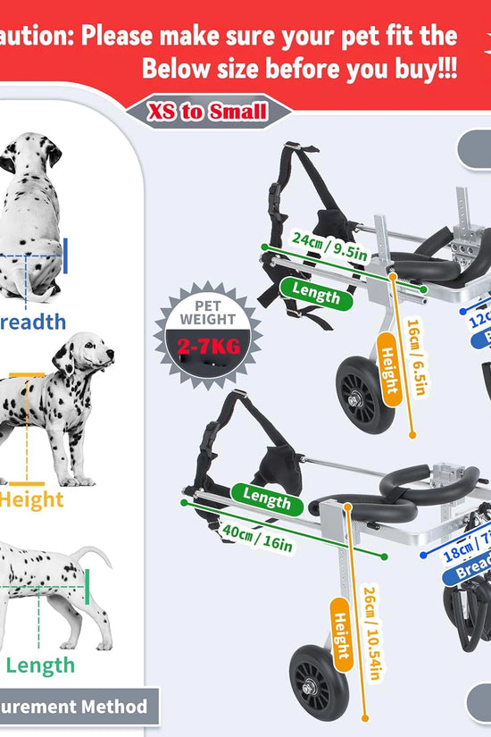 Nano Stride Cart – Hind-Leg Wheelchair for Small Dogs