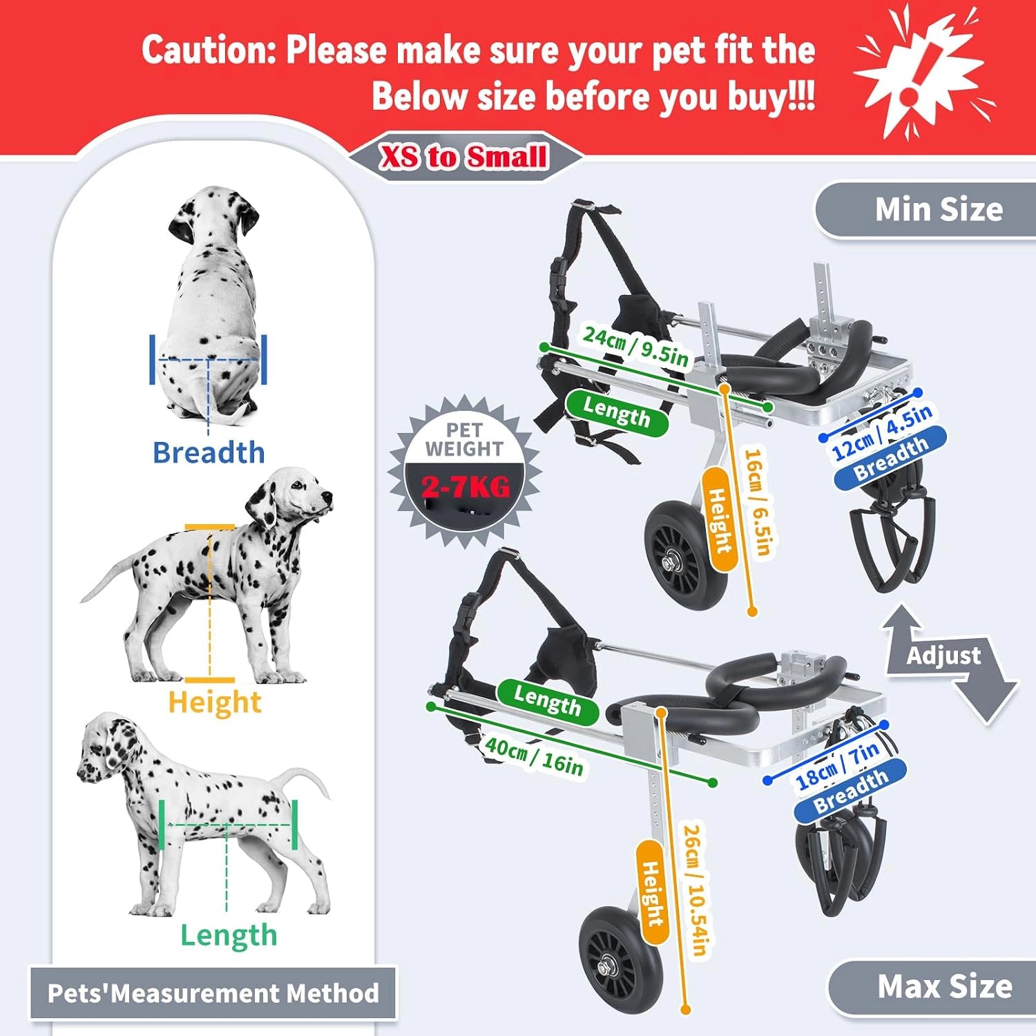 Nano Stride Cart – Hind-Leg Wheelchair for Small Dogs