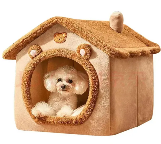 Cartoon Shape House Nest · Cozy Pet Bed for Dogs & Cats