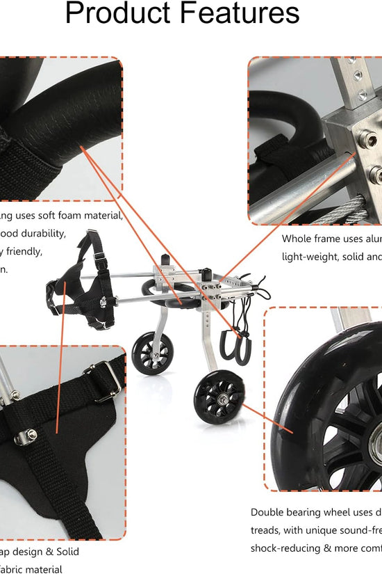 Nano Stride Cart – Hind-Leg Wheelchair for Small Dogs