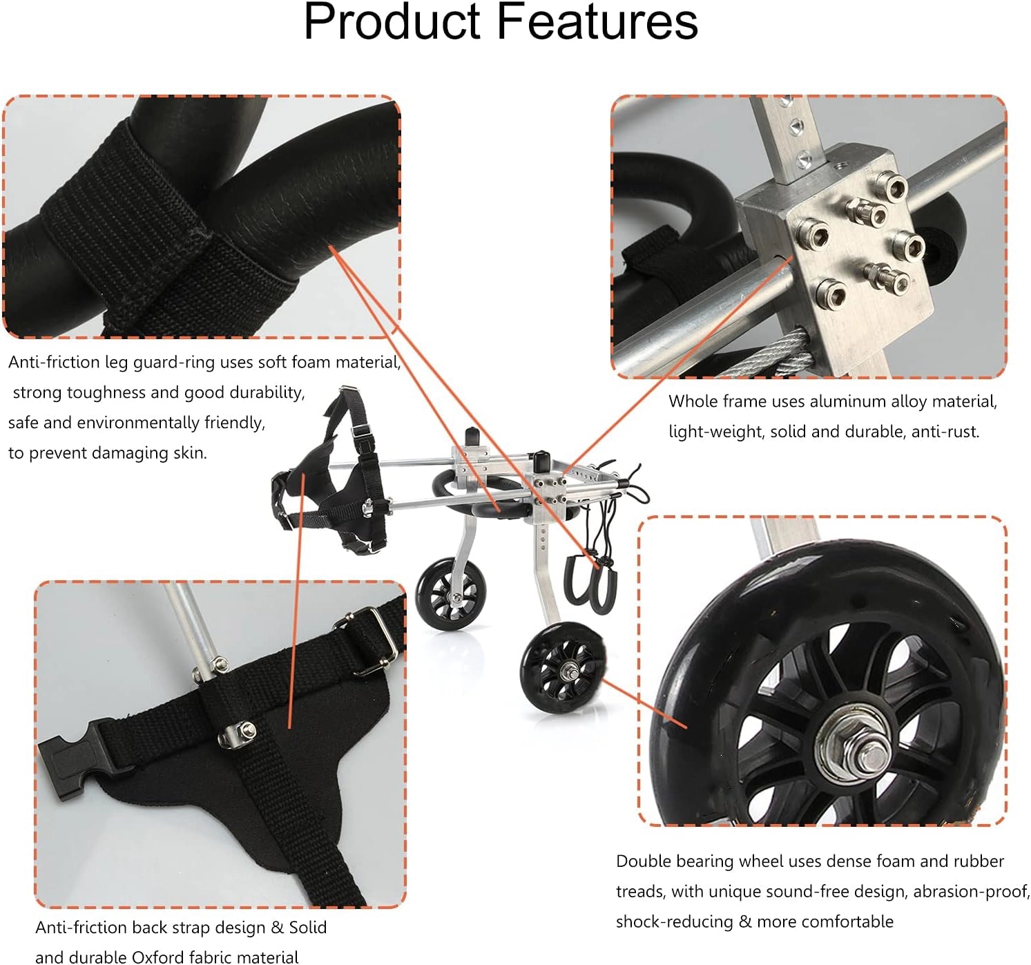 Nano Stride Cart – Hind-Leg Wheelchair for Small Dogs