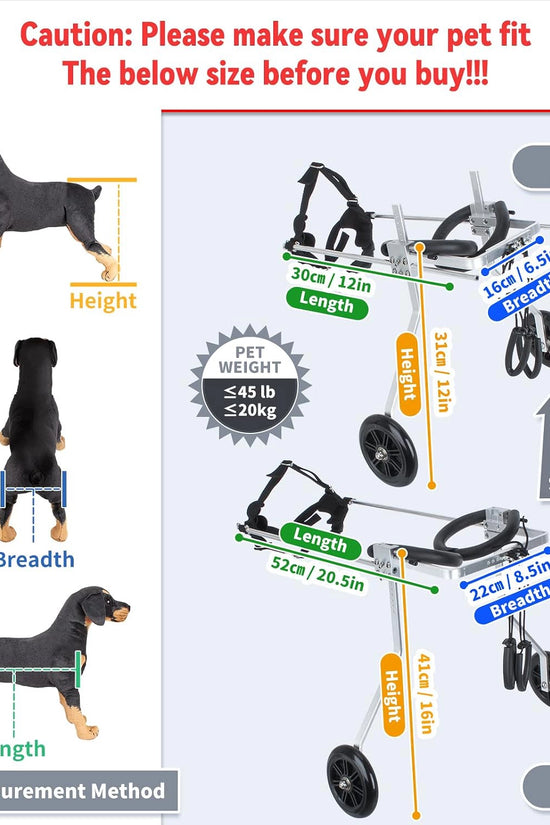 Nano Stride Cart – Hind-Leg Wheelchair for Small Dogs