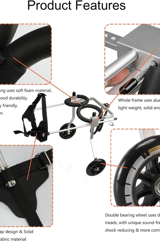 Nano Stride Cart – Hind-Leg Wheelchair for Small Dogs