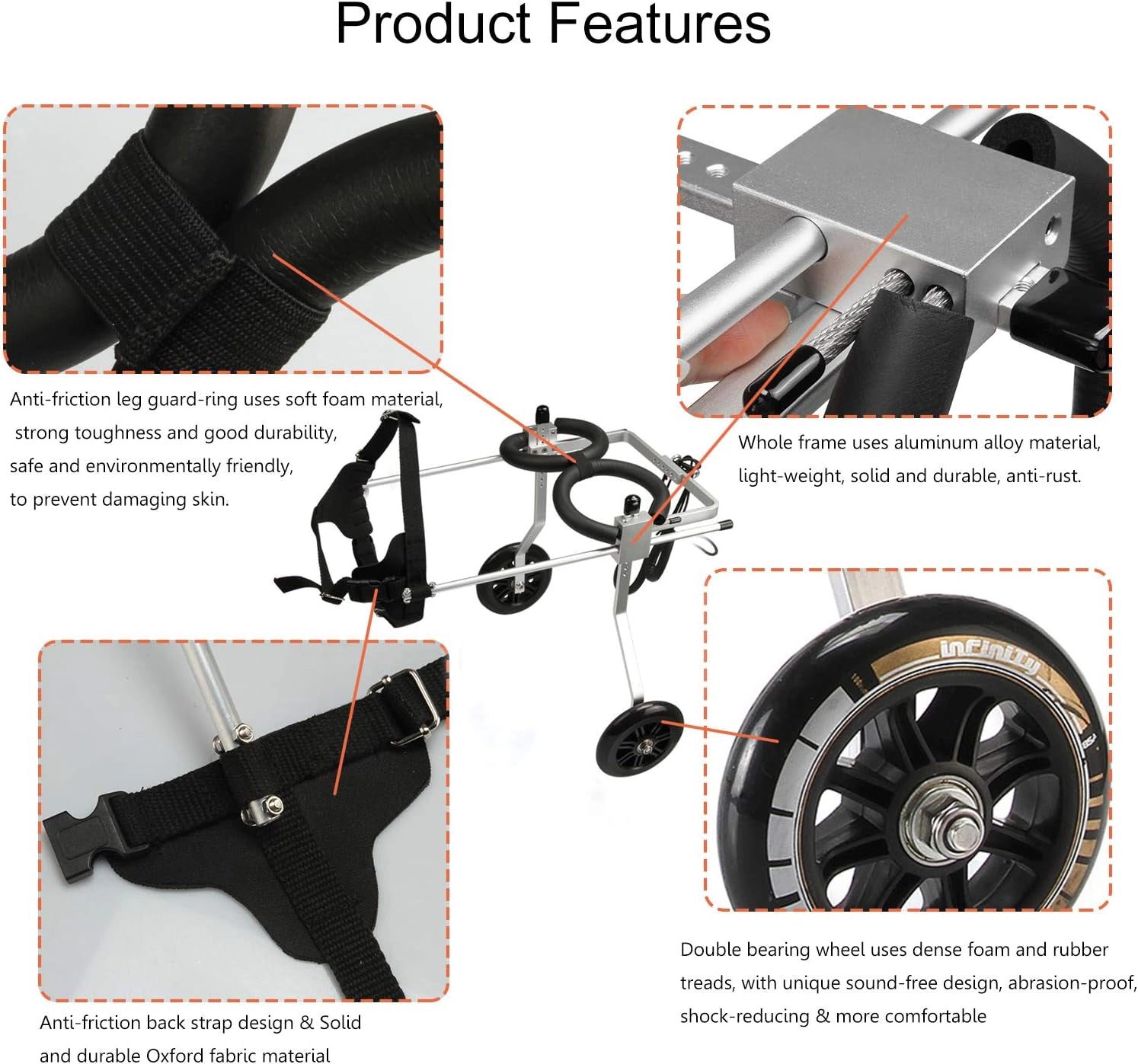 Nano Stride Cart – Hind-Leg Wheelchair for Small Dogs