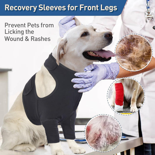 Pet Front Leg Sleeve Wrap Support Aids In Healing