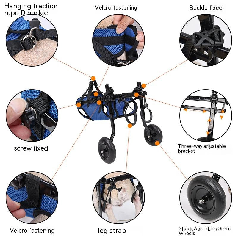 Loyal Stride Cart – Dog Wheelchair for Small to Medium Dogs