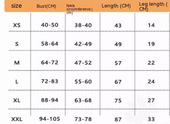 Pet Four-legged Raincoat Medium Large