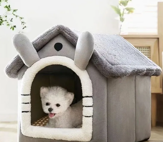 Cartoon Shape House Nest · Cozy Pet Bed for Dogs & Cats
