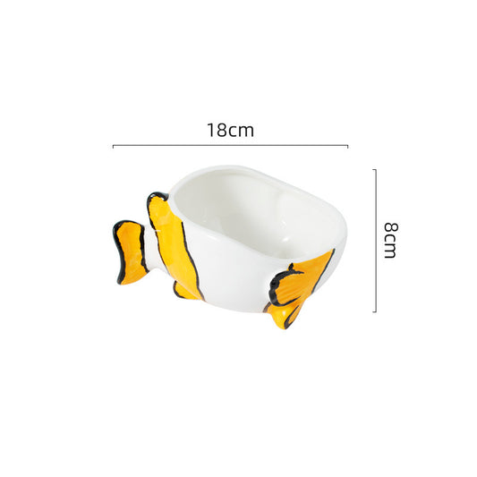 ZD # ? - Cervical Spine Protecting Ceramic Cat Bowl