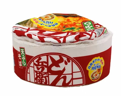 Ramen Noodle Cat Nest on a white background 