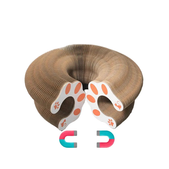 Cat Accordion Scratcher Toy on a white background