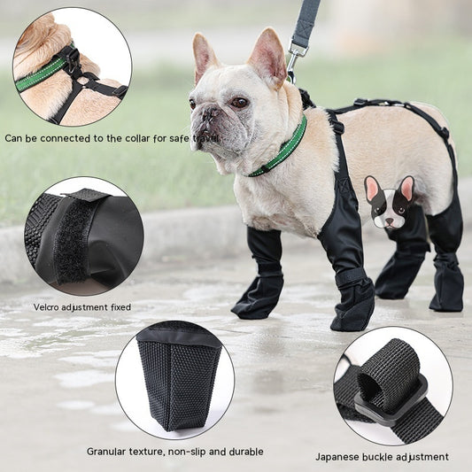 Waterproof Dog Shoes Adjustable Dog Boots
