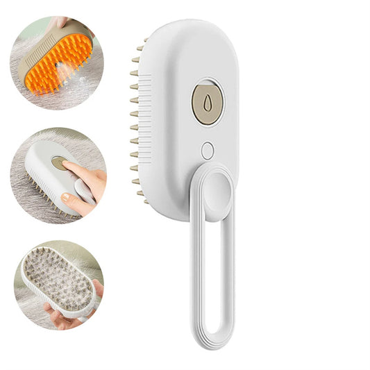 3-in-1 Electric Steam Pet Grooming Brush for Dogs and Cats