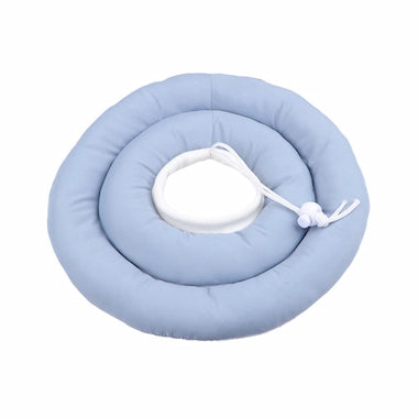 Blue Soft Recovery Cone Collar on a white background