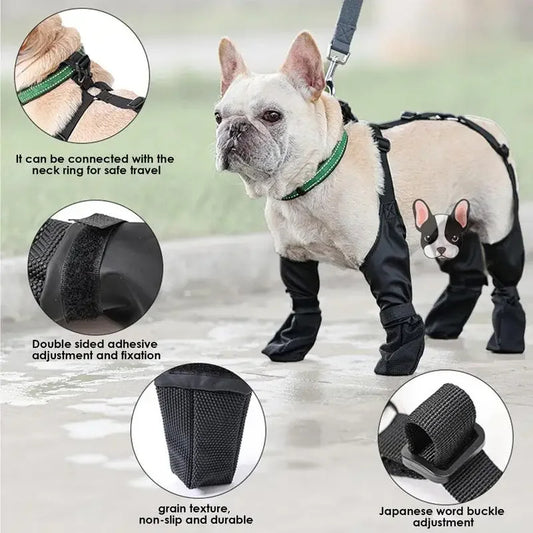 Waterproof Dog Shoes Adjustable Dog Boots