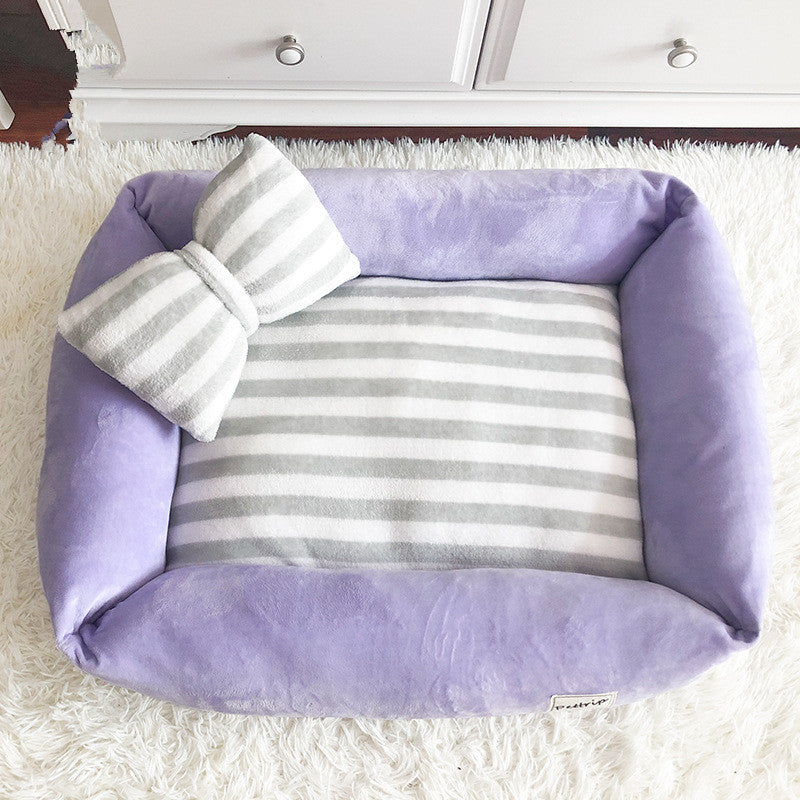 ZD# - Washable Velvet Pet Nest with Removable Cover